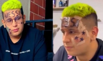 ¿Y ahora?: Mike Jambs se mostró "arrepentido" por tatuarse "Messi" en su frente