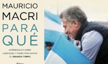 Mauricio Macri adelantó la tapa de su segundo libro
