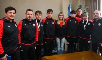Marisa Fassi recibió a representantes de la subcomisión de básquet de Cañuelas