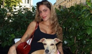 Tini Stoessel publicó una tierna foto con su perrita Fifi tras una semana intensa de gira