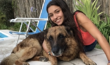Jugaba con su perro cuando el animal le desfiguró la cara