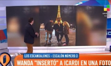 Revelan que Wanda Nara sumó a Mauro Icardi en una foto con Photoshop