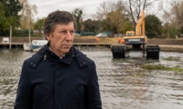 Posse supervisó el avance de obras en el Parque Público del Puerto de San Isidro