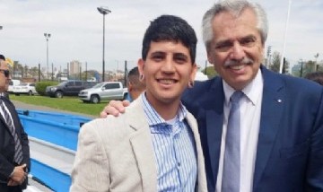 Yhosva Montoya fue recibido por Alberto Fernández y cantó el Himno Nacional para cientos de atletas