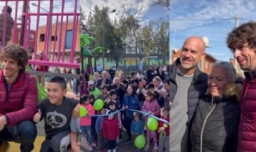 Juan Andreotti inauguró la modernización de dos plazas en el barrio San Jorge