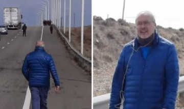 Tras la condena, José López peregrinó a la Virgen en Santa Cruz