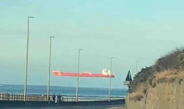 Captó un barco flotando en el aire y rápidamente se hizo viral en las redes
