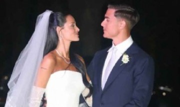 Conmovedor llanto de Paulo Dybala al ver a Oriana Sabatini en el inicio de su boda