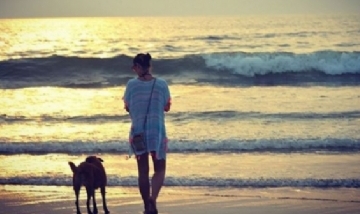 Olivia y Chiquita. Mar del Plata, Buenos Aires.