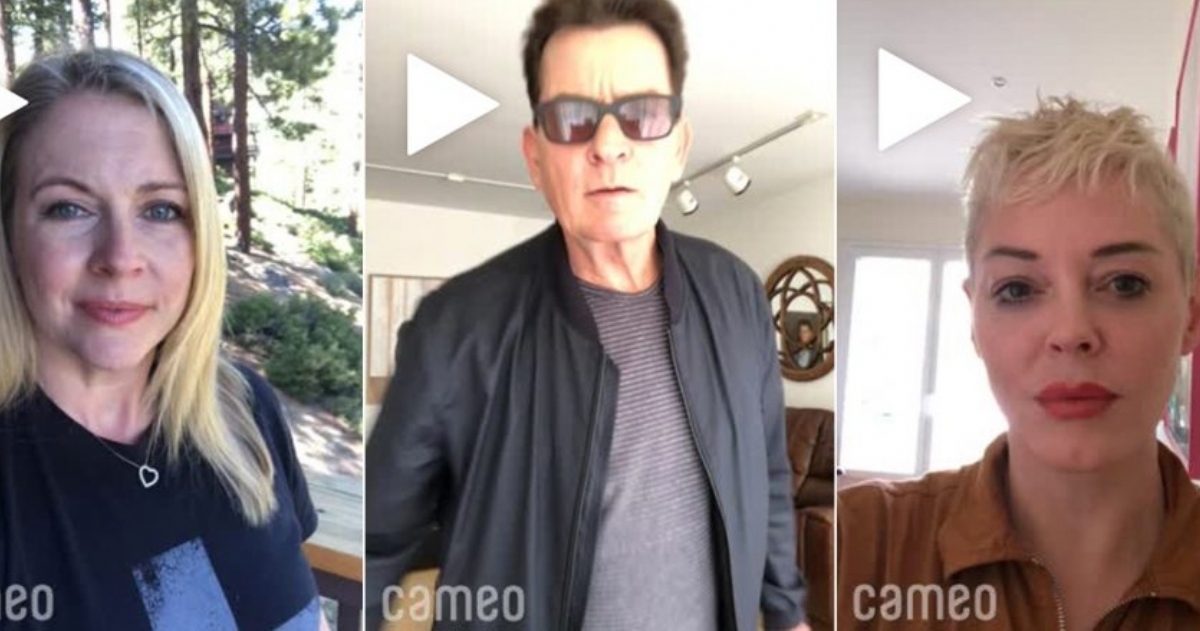 Melissa Joan Hart, Charlie Sheen o Rose McGowan son algunas de las estrellas que ofrecen sus servicios en esta web. FOTO: CAMEO