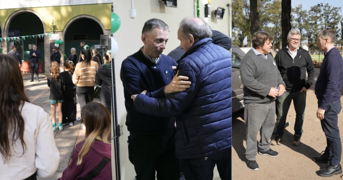 El intendente de Esteban Echeverría participó del festejo del club local que promueve el hockey y rugby femenino y masculino, destacando el rol social y comunitario de la institución.