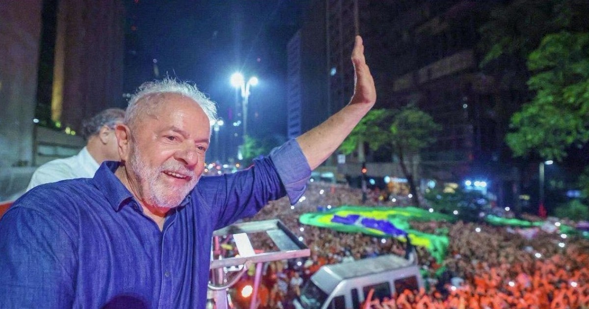 Lula, ganador de la segunda vuelta presidencial en Brasil.