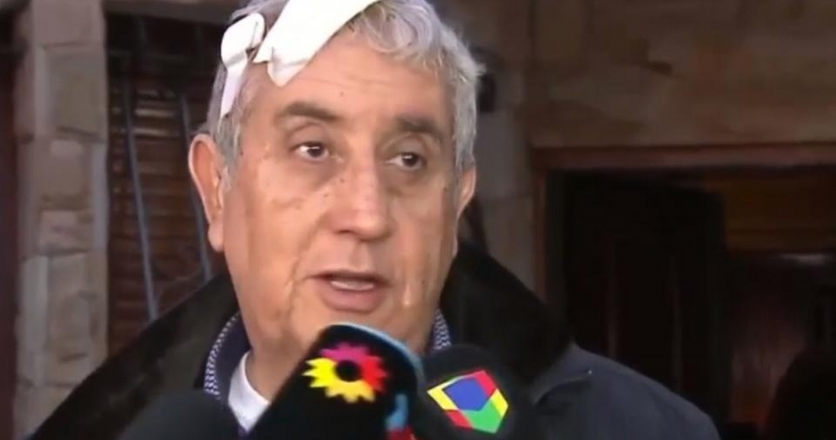 Mario Díaz tras el violento hecho.