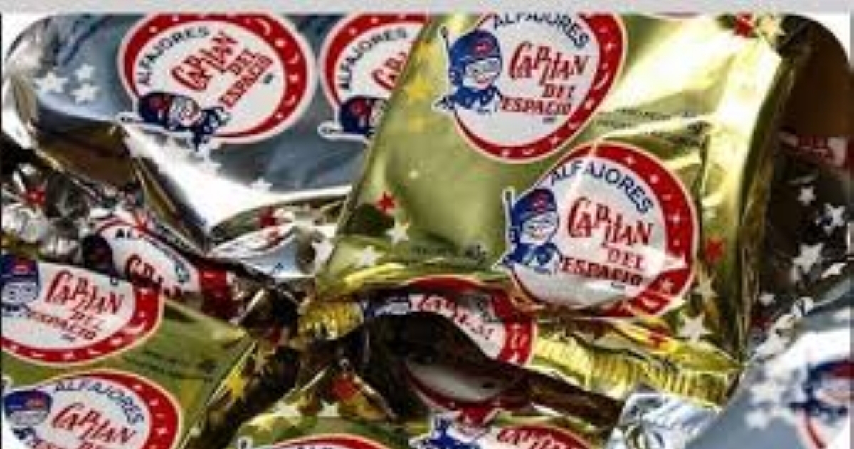 Los alfajores "Capitán del espacio" marca argentina histórica.