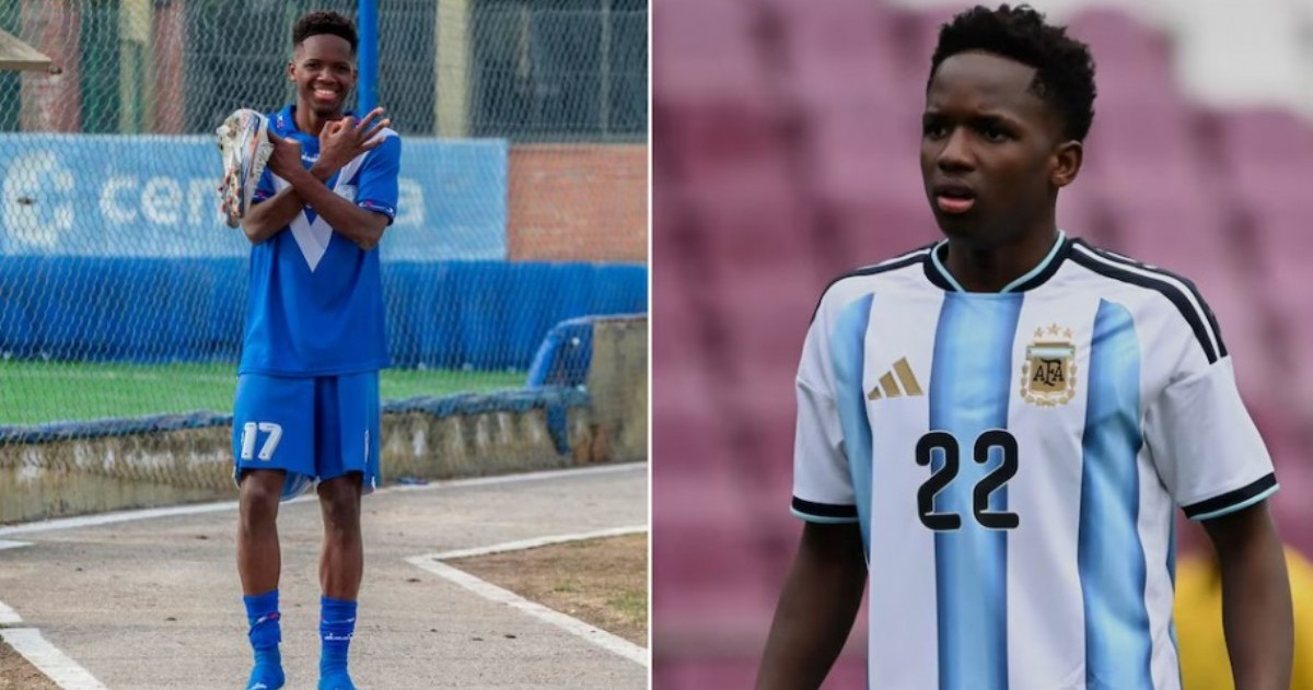 Stephen "Kiki" Ramos hizo su estreno con la Selección Argentina Sub 17 durante el amistoso frente a Ecuador, en la preparación para el Mundial de Qatar.