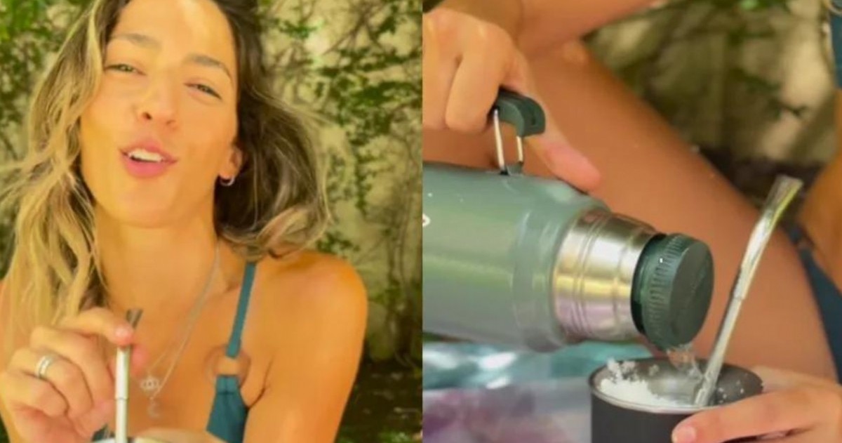 Una influencer compartió su receta atípica de cómo toma mate e incendió las redes.