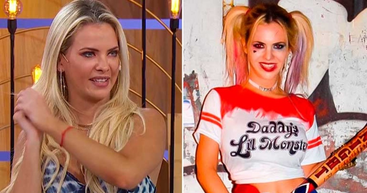“Me siento un poco rara, pero si me tengo que disfrazar es de Harley Quinn", dijo.