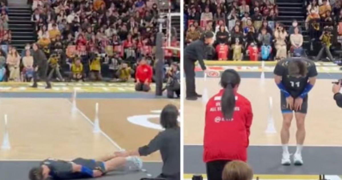 El capitán del Osaka Bluteon protagonizó una escena insólita en el Juego de las Estrellas de la SV League en Kobe y su reacción recorrió las redes en cuestión de horas.