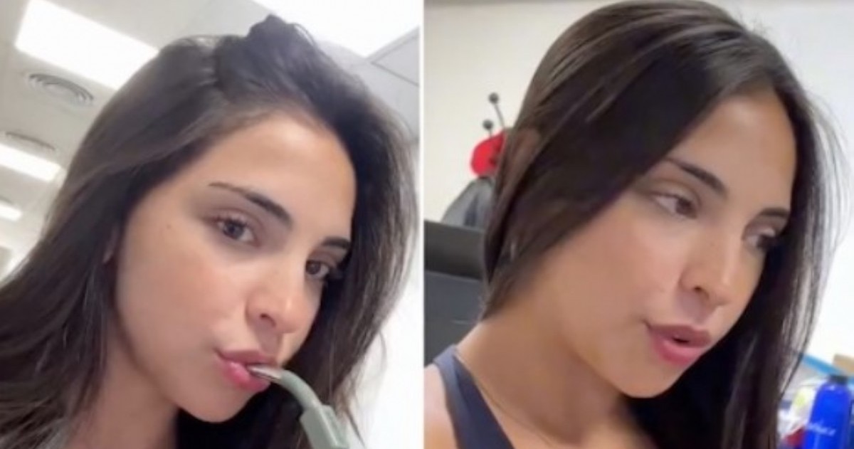 El momento quedó grabado mientras compartían un alfajor en el trabajo. La actitud de ambos fue interpretada de distintas maneras y generó miles de comentarios.