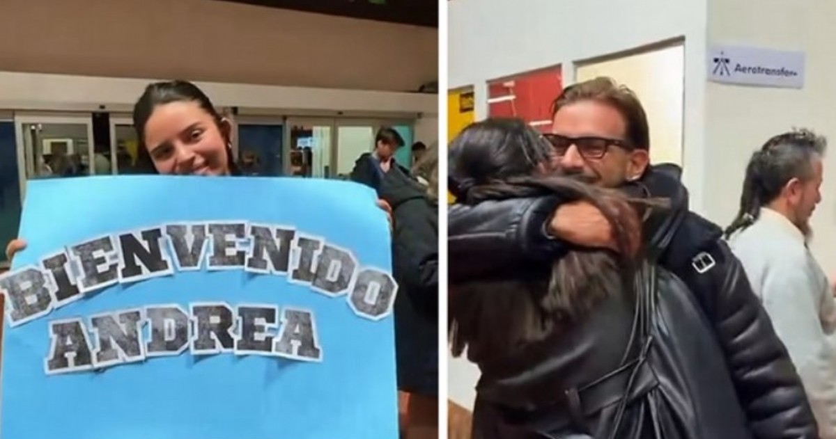 Un joven italiano que viajó desde Roma hasta Tucumán protagonizó el esperado encuentro con la mujer con la que había comenzado una relación a miles de kilómetros de distancia.