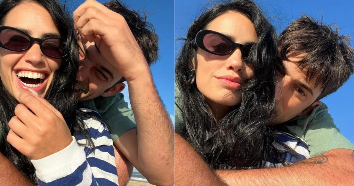 La cantante y el conductor oficializaron su vínculo a través de las redes sociales con un emotivo carrusel desde la playa.