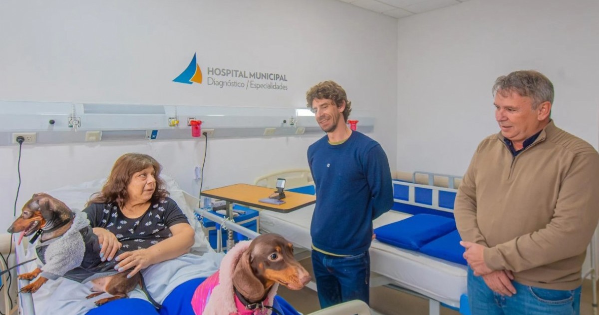 El programa permite que pacientes internados por largos períodos puedan reencontrarse con sus animales, bajo un protocolo de salud y seguridad.