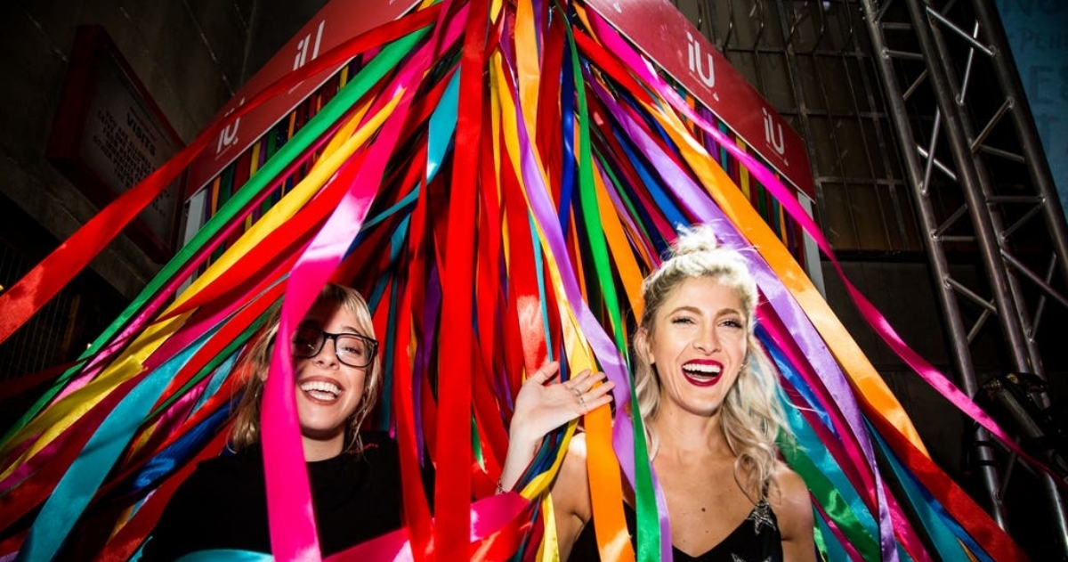 Nato Jota y Cande Ruggeri en el evento lanzamiento de iU.