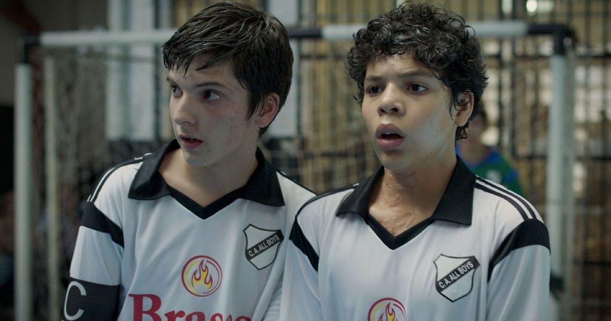 Balthazar Murillo encarnando a Carlitos en las infantiles de All Boys