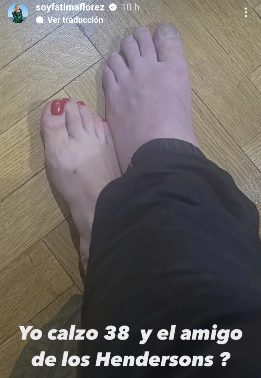 Fátima Flórez y una llamativa publicación de los pies de Milei "Yo