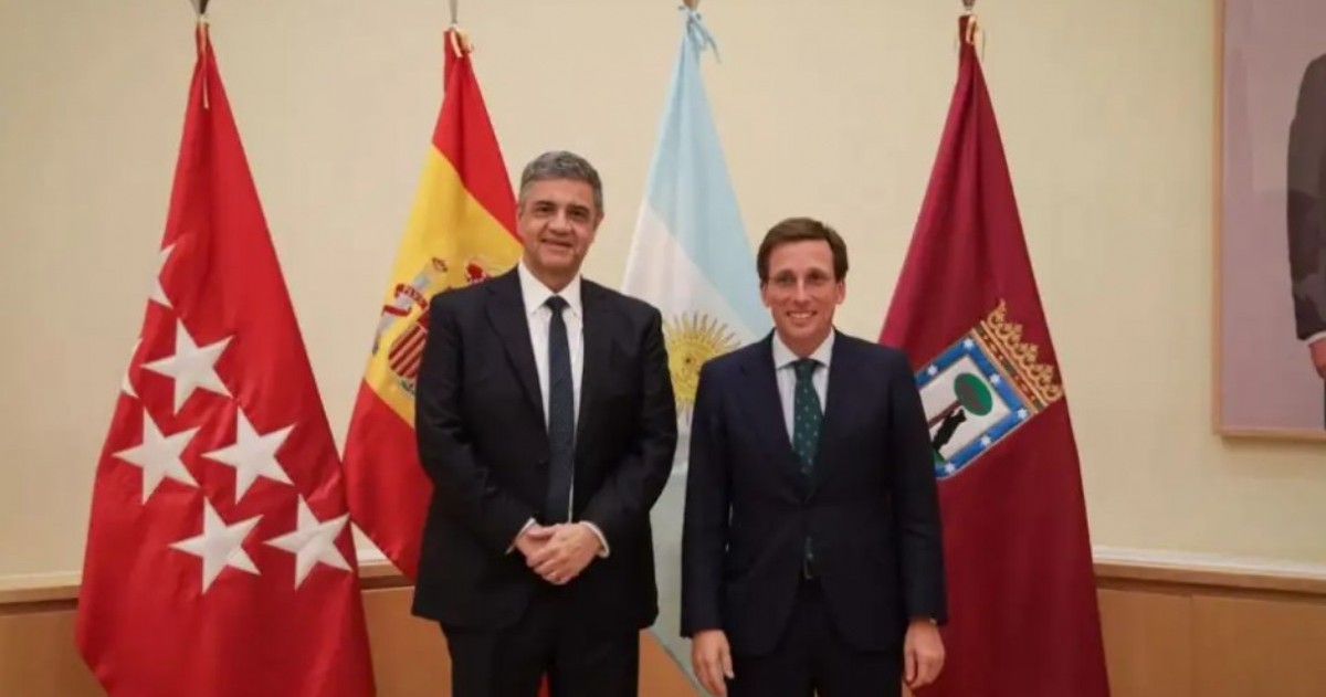 El jefe de Gobierno de la Ciudad de Buenos Aires, Jorge Macri, viajó a Madrid para participar del II Encuentro de Ciudades Iberoamericanas y presentar una declaración conjunta ante el rey Felipe VI de España.