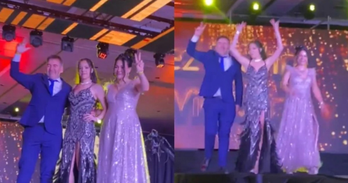 Ocurrió en el Colegio de Itatí, en Resistencia. La joven María Victoria Martínez sorprendió al ingresar al salón junto a sus padres haciendo el símbolo peronista. El momento quedó registrado y generó debate en redes sociales.