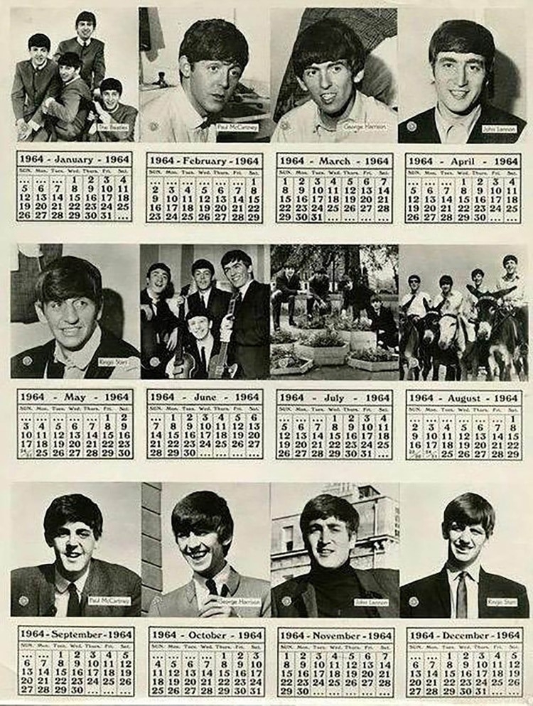 Calendario Beatles 1964 para imprimir: ¡Revive el legado musical!