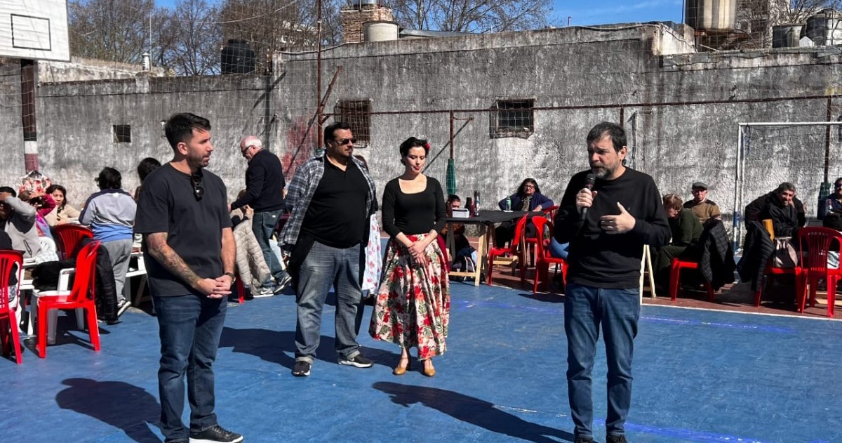 El intendente de San Martín y el líder del Frente Renovador del distrito coincidieron en una Peña Folclórica organizada por la concejal Xana Rodriguez.