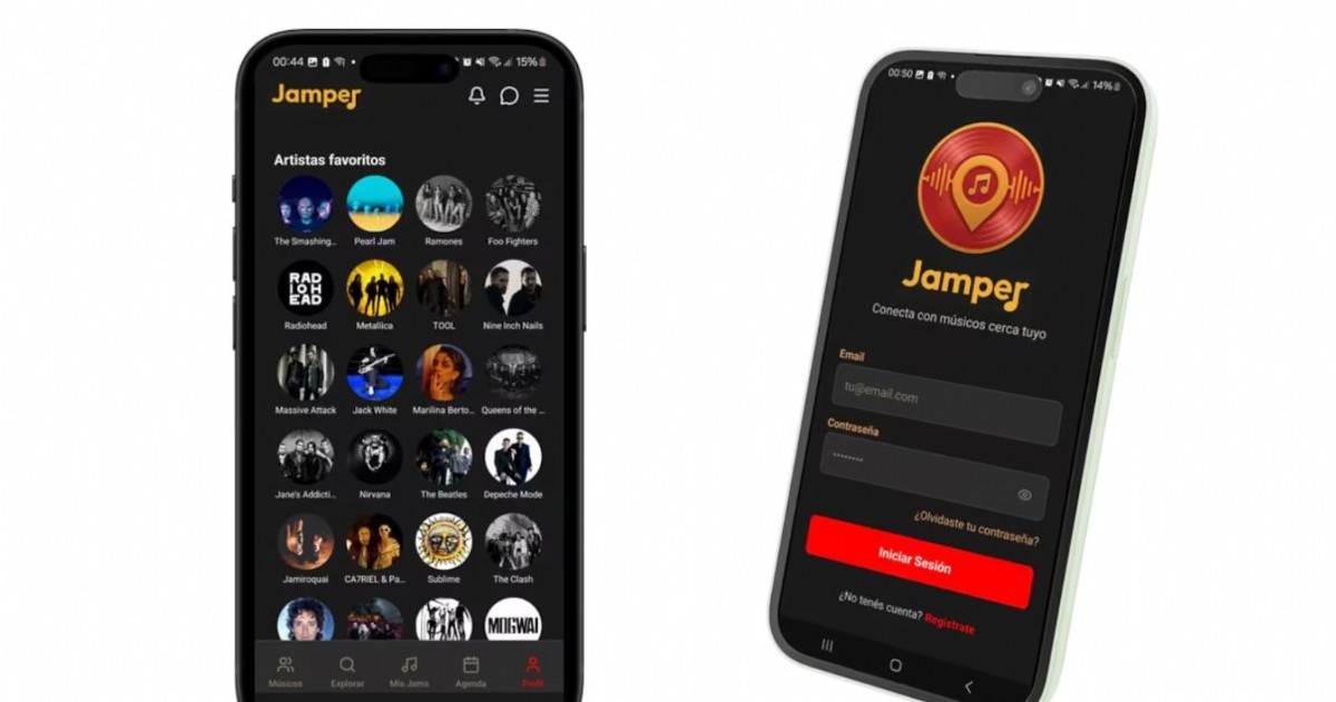 Jamper fue desarrollada en Argentina para facilitar el encuentro entre músicos y promover nuevos proyectos dentro de la escena independiente.