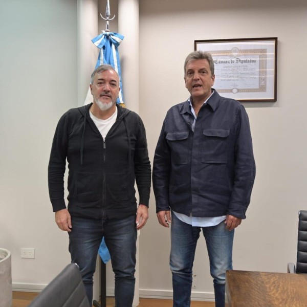 Aguiar se reunió con Sergio Massa y llamó a debatir la "nueva estatalidad"