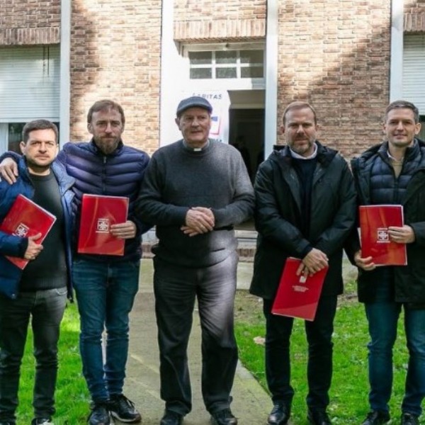 Federico Otermín participó de un encuentro con Cáritas y destacó las acciones para asistir a familias vulnerables